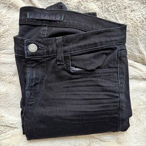 J Brand jet black straight leg jeans